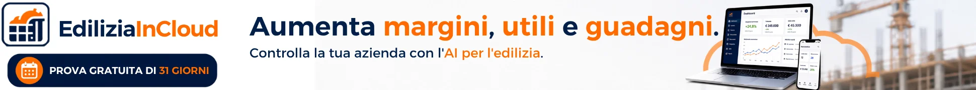 Edilizia in Cloud — il gestionale con AI per le imprese edili. Prova gratuita di 31 giorni