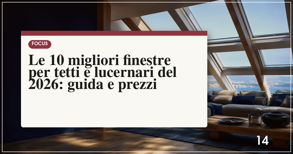 Le 10 migliori finestre per tetti e lucernari del 2026: guida e prezzi