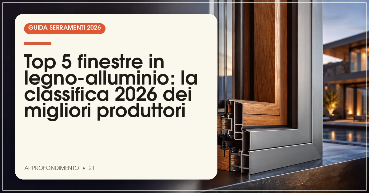 Top 5 finestre in legno-alluminio: la classifica 2026 dei migliori produttori
