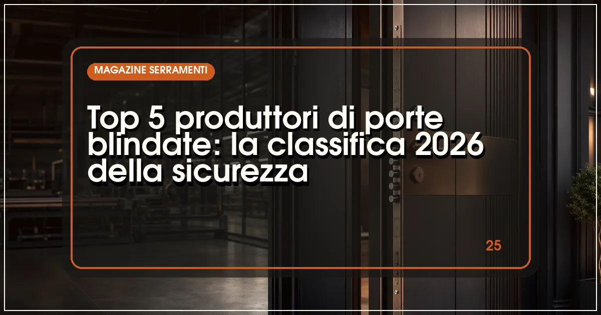Top 5 produttori di porte blindate: la classifica 2026 della sicurezza