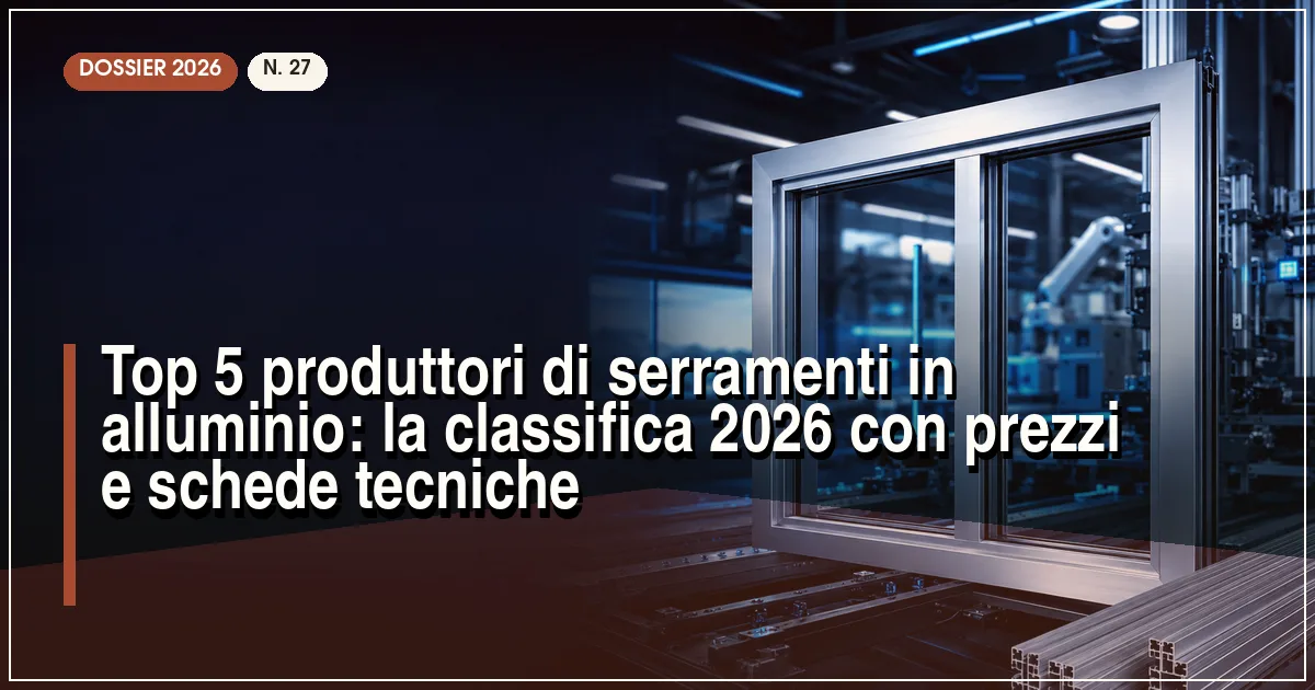 Top 5 produttori di serramenti in alluminio: la classifica 2026 con prezzi e schede tecniche